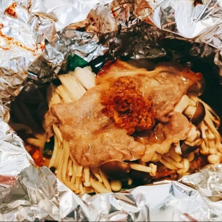 簡単♪野菜と豚肉の醤油麹ホイル焼き